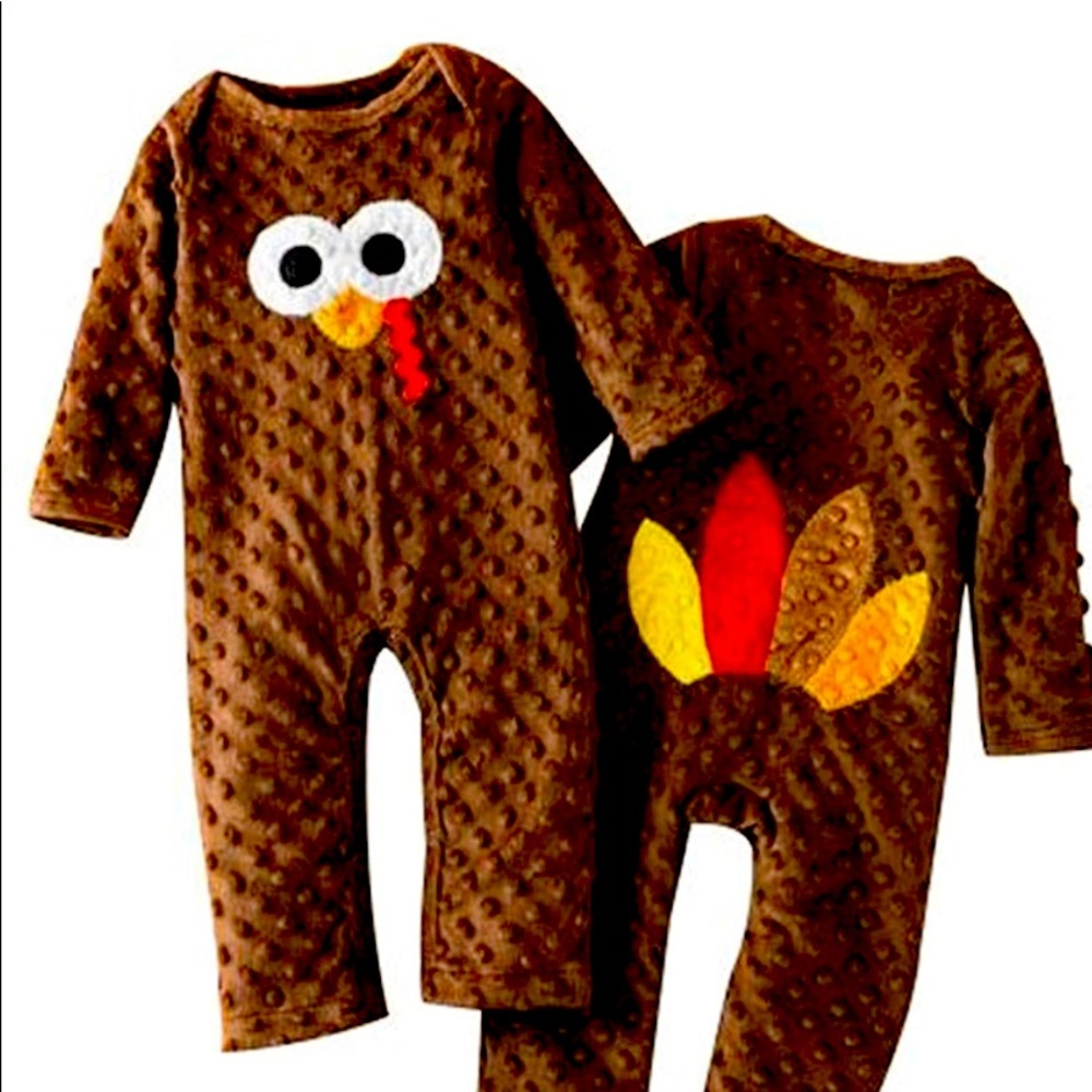 Turkey time boys romper